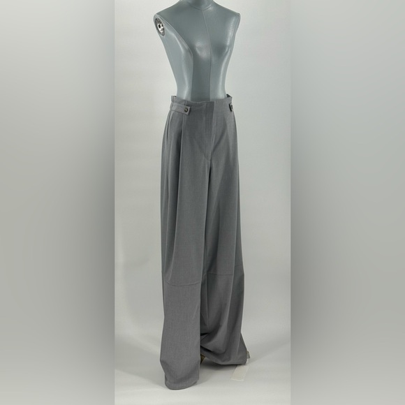 🆕 RAT & BOA 🧿 NWT Simona Pleated Trouser, Adjustable Drawstring, Grey - Sz L - Picture 2 of 16
